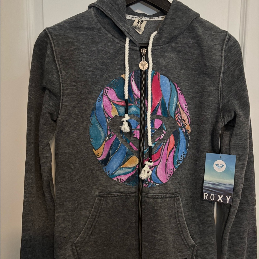 BNWT Roxy Burnout Fleece Hoody
